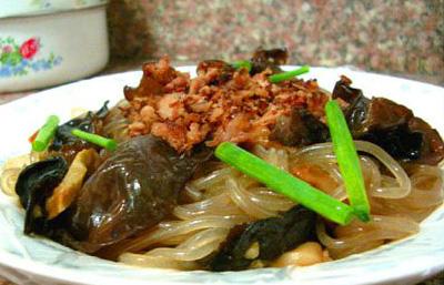 肉沫香干油菜丝