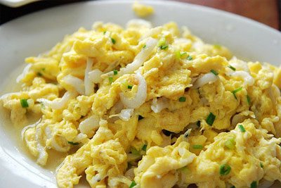 面条鱼炒蛋 面条鱼炒蛋