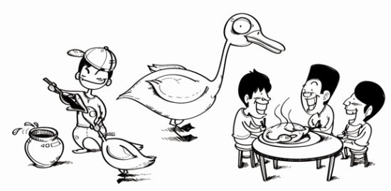 北京鸭成长的辛酸史 北京鸭成长的辛酸史