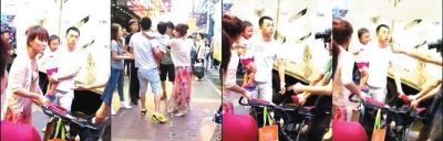家长用纸尿片接住 香港市民抢夺婴儿车不让离开 家长用纸尿片接住 香港市民抢夺婴儿车不让离开