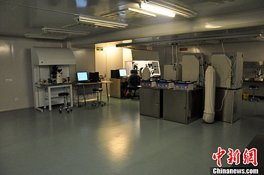 北京家圆医院胚胎培养室。 北京家圆医院胚胎培养室。