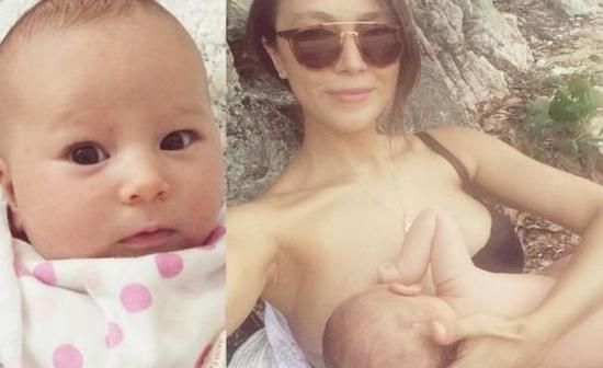 Cara G晒喂母乳照片 Cara G晒喂母乳照片