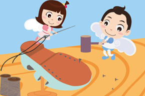 图1-1 小天使做鞋 图1-1 小天使做鞋