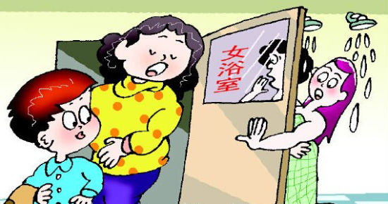 妈妈带小男孩去女浴室 好不好? 妈妈带小男孩去女浴室 好不好?