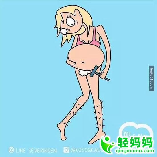 24张插画还原女人怀孕时的心路历程,【你是笑着看还是哭着看?】 24张插画还原女人怀孕时的心路历程