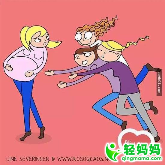 24张插画还原女人怀孕时的心路历程,【你是笑着看还是哭着看?】 24张插画还原女人怀孕时的心路历程