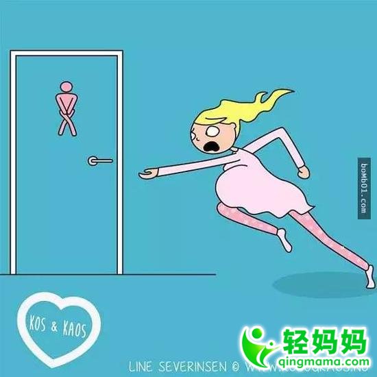 24张插画还原女人怀孕时的心路历程,【你是笑着看还是哭着看?】 24张插画还原女人怀孕时的心路历程