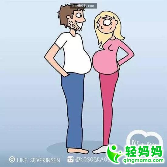 24张插画还原女人怀孕时的心路历程,【你是笑着看还是哭着看?】 24张插画还原女人怀孕时的心路历程