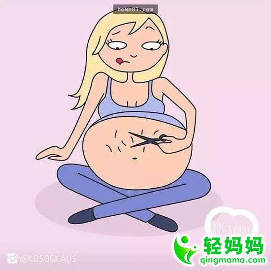 24张插画还原女人怀孕时的心路历程,【你是笑着看还是哭着看?】 24张插画还原女人怀孕时的心路历程
